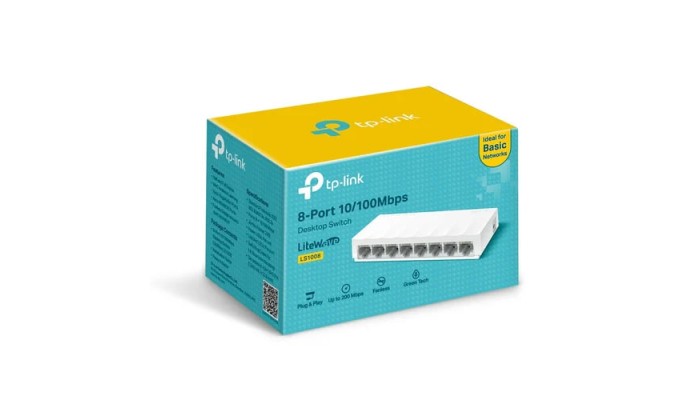 TP-LINK LS1008 8-PORT 10/100MBPS DESKTOP NETWORK SWITCH